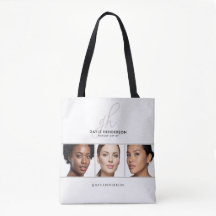 Zwart Schrift Monogram Logo Foto Make-up Studio