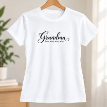Zwart Schrift Oprichting Oma T-Shirt