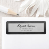 Zwart Schrift Retouradres Etiket (Insitu)