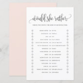 Zwart schrift zou een beter Baby shower spelen (Voorkant / Achterkant)