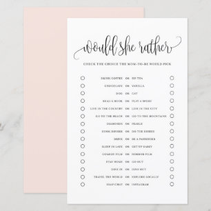 Zwart schrift zou een beter Baby shower spelen