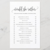 Zwart schrift zou een beter Vrijgezellenfeest spel (Voorkant)