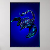 Zwart Scorpion groot Poster (Voorkant)