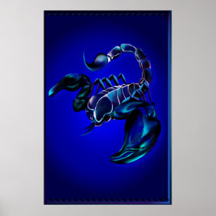 Zwart Scorpion groot Poster