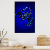 Zwart Scorpion groot Poster (Keuken)