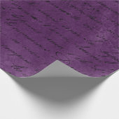 Zwart script op Paars Cadeaupapier (Hoek)