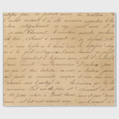 Zwart script op Tan Cadeaupapier (Vlak)