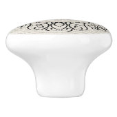 Zwart Scroll Keramische knop / Pull (Zijkant)
