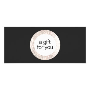 Zwart Sequin Beauty Salon Cadeaubon Reclamekaart