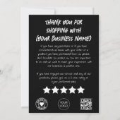 Zwart serum instructie Sjabloon Kaart (Achterkant)