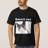 Zwart shirt design, slim shot afbeelding (Voorkant)