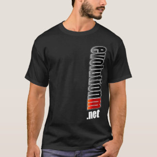 Zwart Shirt EvolutionM.Net (voorkant gekanteld)