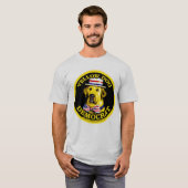 Zwart Shirt met gele hond (Voorkant volledig)