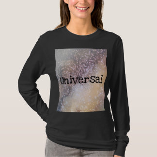 Zwart shirt met lange mouwen en universeel ontwerp