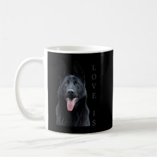 Zwart Shirt Shepherd Shepard TShirt Dog mama Koffiemok