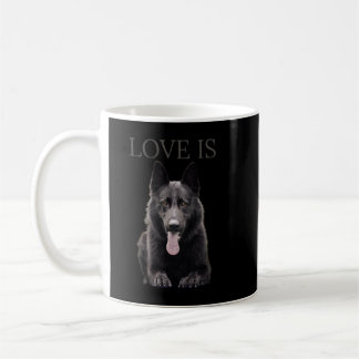 Zwart Shirt Shepherd Shepard TShirt Dog mama Koffiemok