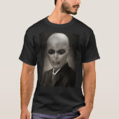 Zwart Shirt van Mannen van Alien Reptilian-complot (Voorkant)
