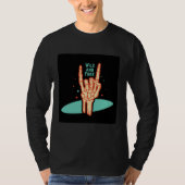 Zwart shirt voor mannen Retro (Voorkant)