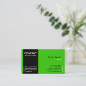 Zwart SideBand - Groen (33CC00) Visitekaartje (Staand voorkant)