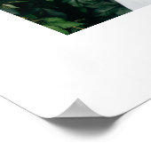 Zwart sierlijk script bruiloft foto ontwerp poster (Hoek)