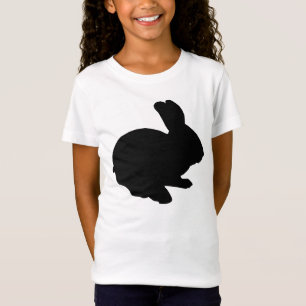 Zwart silhouet paashaas Shirt