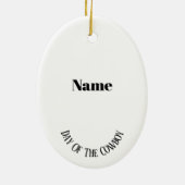 Zwart Silhouet van Cowboy in het Ornament Profiel (Achterkant)