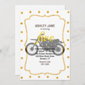 Zwart silhouet van de fiets - Kies achtergrondkleu Kaart (Voorkant / Achterkant)