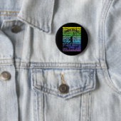 Zwart silhouet van een basketballer tegen de ronde button 5,7 cm (In situ)