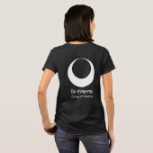 Zwart Silhouet (voorontwerp) T-shirt (Achterkant volledig)