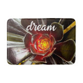 Zwart Sinaasappel Cactus Close-up fotografie Dream Badmat (Voorkant)