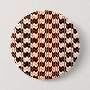 ZWART SINAASAPPEL CHECK KNIT Ronde Pin Button