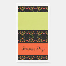 Zwart Sinaasappel en geel