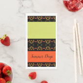 Zwart Sinaasappel en geel Servet (Insitu)