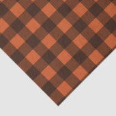 Zwart & Sinaasappel geruit tissuepapier (Detail)