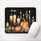 ZWART & SINAASAPPEL GOTISCHE HALLOWEEN KAARSEN POM MUISMAT (Met muis)