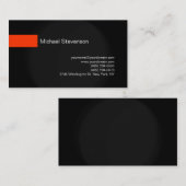 Zwart Sinaasappel Grijs Consultant Visitekaartje (Voorkant / Achterkant)