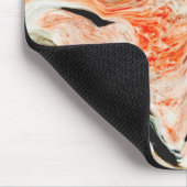 Zwart Sinaasappel Groen Marmeren Steen Muismat (Hoek)