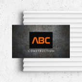 Zwart/Sinaasappel Monogram Grunge Metaalbouw II Visitekaartje