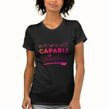 Zwart sinaasappel roze motivatie T-shirt