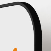 Zwart Sinaasappel Spooky Halloween Pickleball Paddle (Links Detail)