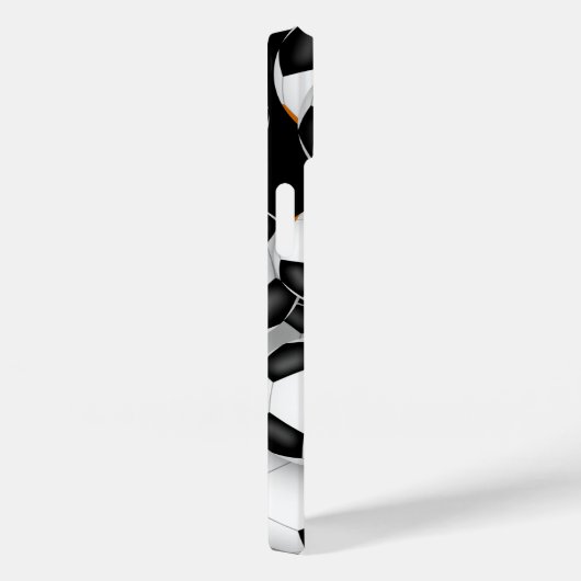 Zwart sinaasappel team kleuren leuk voetballen pat Case-Mate iPhone case (Achterkant / Rechts)