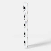 Zwart sinaasappel voetballen patroon monogram Case-Mate iPhone case (Achterkant / Links)