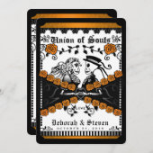 Zwart Sinaasappel White Union Souls Wed SAMEN MET Kaart (Voorkant / Achterkant)