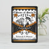 Zwart Sinaasappel White Union Souls Wed SAMEN MET Kaart (Staand voorkant)