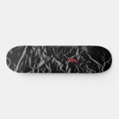 Zwart skateboard - Zwart gekreukeld skateboard (Horizontaal)