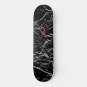 Zwart skateboard - Zwart gekreukeld skateboard (Voorkant)