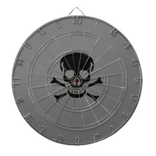 Zwart Skull grijs dartboard Dartbord