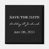 Zwart Sla de datummagneten op Magneet (Voorkant)