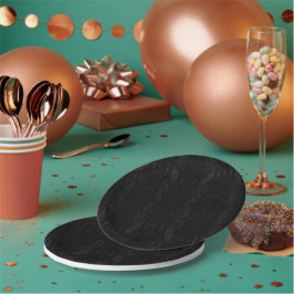 Zwart slangenhuidafdrukken papieren bordje