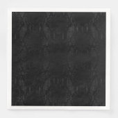 Zwart slangenhuidafdrukken servet (Voorkant)